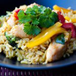 One-Pan Chicken and Veggie Skillet with Flavorful Rice