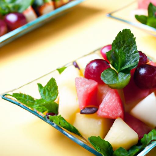Refreshing Fruit Salad with Honey and Mint: A Zesty Treat