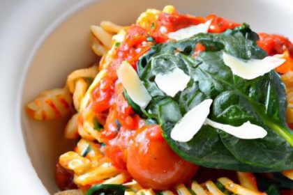 Effortless One-Pot Spinach & Tomato Pasta Delight
