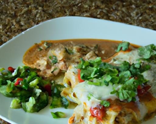 Zesty Chicken Enchiladas with Authentic Green Chile Sauce