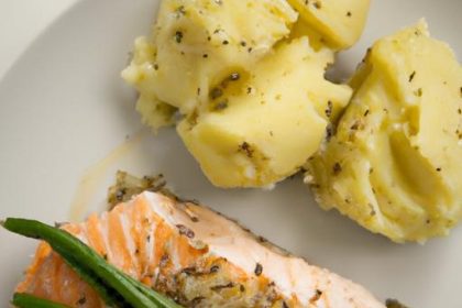 Savor the Perfect Pair: Baked Salmon & Garlic Mashed Potatoes
