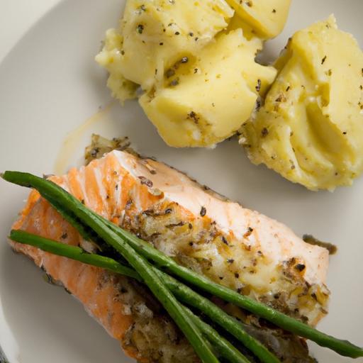 Savor the Perfect Pair: Baked Salmon & Garlic Mashed Potatoes