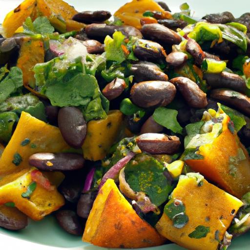 Wholesome Vegan Roasted Sweet Potato & Black Bean Salad
