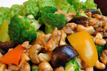 Savor the Crunch: Chicken & Veggie Stir-Fry with Cashews