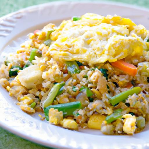 Wholesome Veggie Fried Rice with Fluffy Scrambled Eggs
