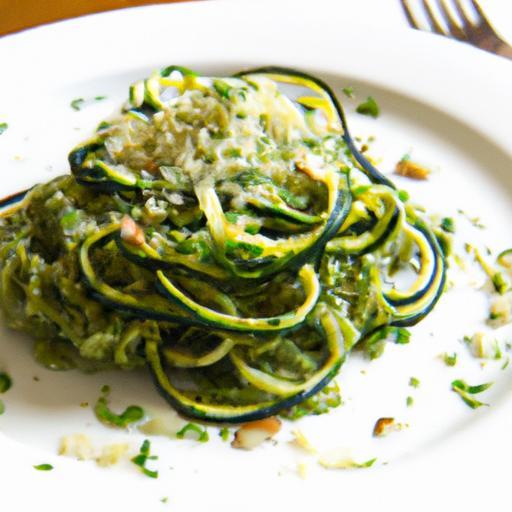 Twist Your Tastebuds: Zucchini Noodles with Fresh Pesto