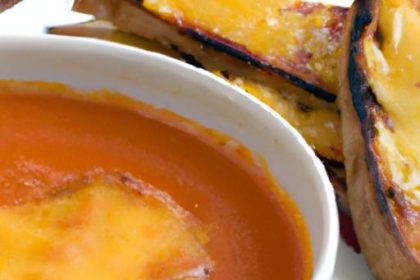 The Perfect Pair: Grilled Cheese Meets Tomato Soup Delight