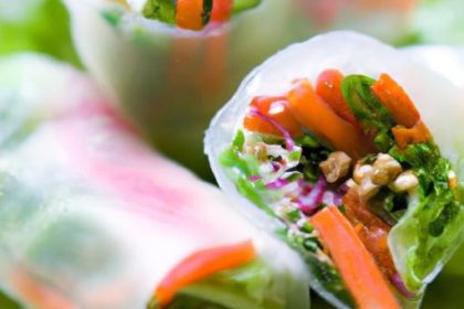 Refreshing Harmony: Mastering Fresh Spring Rolls with Rice Noodles