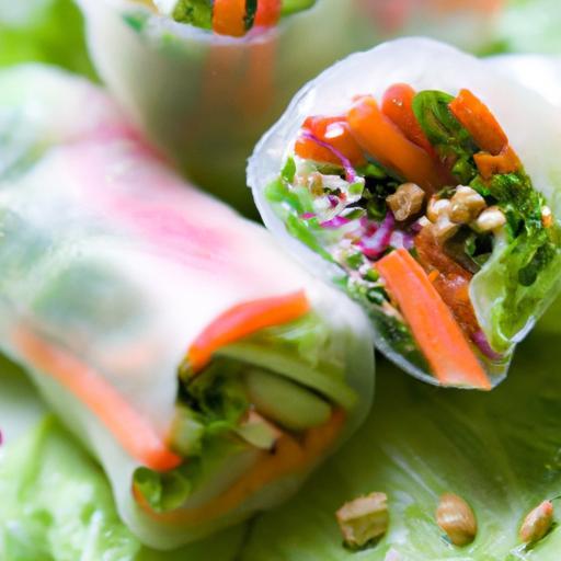 Refreshing Harmony: Mastering Fresh Spring Rolls with Rice Noodles