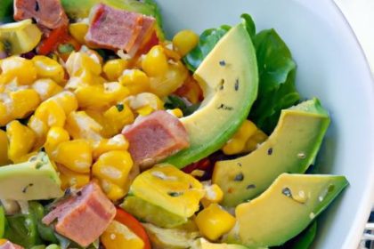 Fresh & Flavorful: Tuna, Sweet Corn, and Avocado Salad