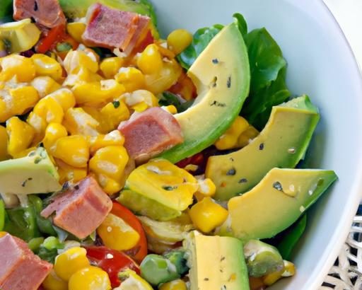 Fresh & Flavorful: Tuna, Sweet Corn, and Avocado Salad
