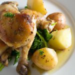 Golden Roasted Chicken Thighs with Crispy Herb Potatoes