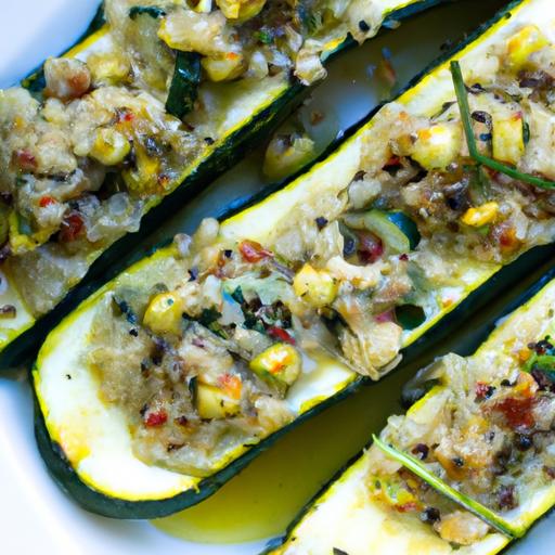 Nourish ‌Naturally:‍ Vegan Zucchini Boats with Quinoa Delight