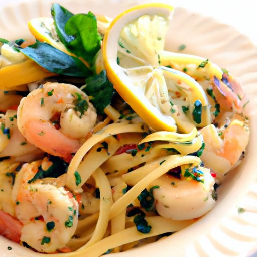 Zesty lemon Garlic Shrimp Pasta: A Flavorful Seafood Feast