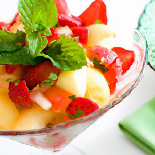 Refreshing Fruit Salad with⁣ Honey and Mint:⁣ A Zesty Treat