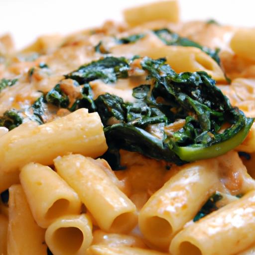 Hearty Baked Ziti with Ground Turkey and Fresh Spinach