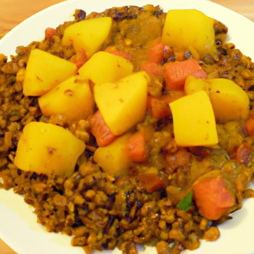 Hearty vegan Sweet Potato & Lentil Curry: A‍ Flavorful Feast