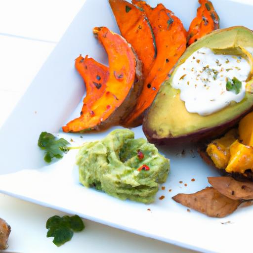 Nourish & Delight:​ Baked Sweet⁤ Potato with⁤ creamy Avocado