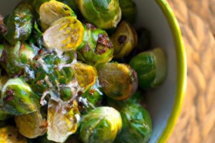 Crisp Roasted Brussels Sprouts with Tangy Mustard Vinaigrette