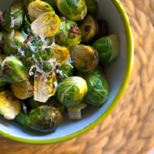 Crisp Roasted Brussels Sprouts with Tangy Mustard Vinaigrette