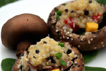 Hearty Stuffed Portobello Mushrooms with Quinoa Delight