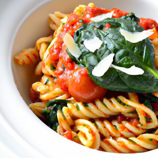 Effortless One-Pot Spinach & Tomato Pasta Delight