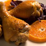 Golden Baked Chicken Drumsticks with Roasted Sweet Potatoes Delight