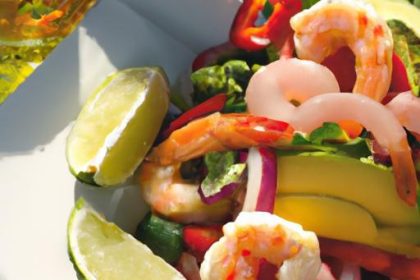 Zesty Shrimp & Avocado Salad with Tangy Lime Dressing
