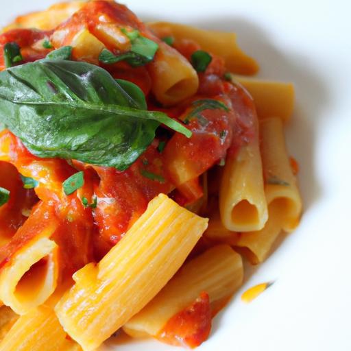 Savor the Classic: Pasta with Fresh Tomato & Basil Sauce