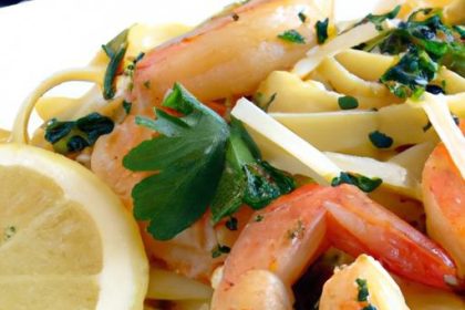 Zesty Lemon Garlic Shrimp Pasta: A Flavorful Seafood Feast