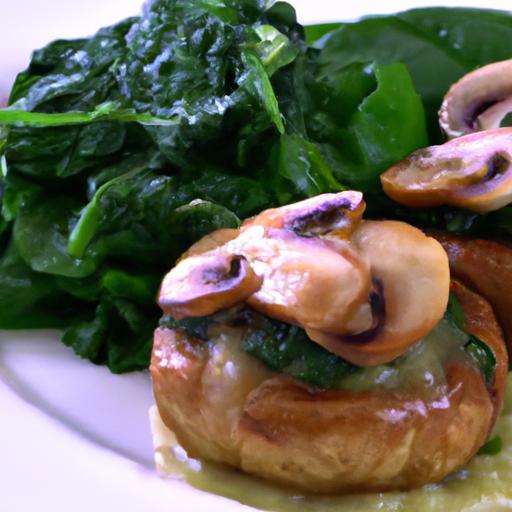 Savory Chicken & Spinach-Stuffed Portobello Mushrooms Delight
