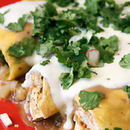 Zesty Chicken Enchiladas with authentic Green Chile Sauce